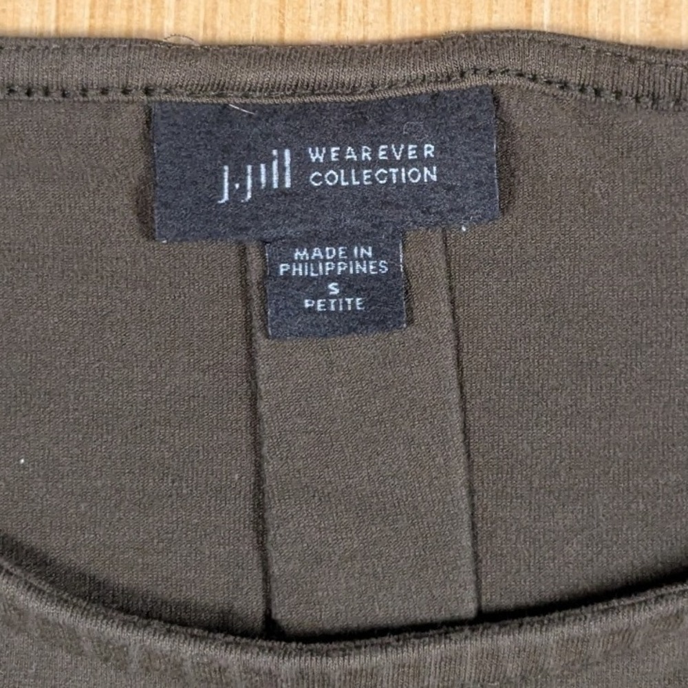 J Jill Wearever Tank Dress Stretchy Minamilist Brown Casual Women's Small Petite - Picture 2 of 6